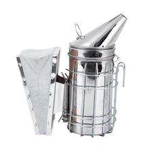 LUDA инструмент для начинающих пчеловодства набор из 4 с дымарь для пчелиных ульев, кисти, рукоятка рамы, и оборудование для подъемника J-Hook из нержавеющей стали(Be