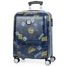 Дорожная тележка для каюты в черном цвете с ручкой ABS 4X2 Rued Route 66