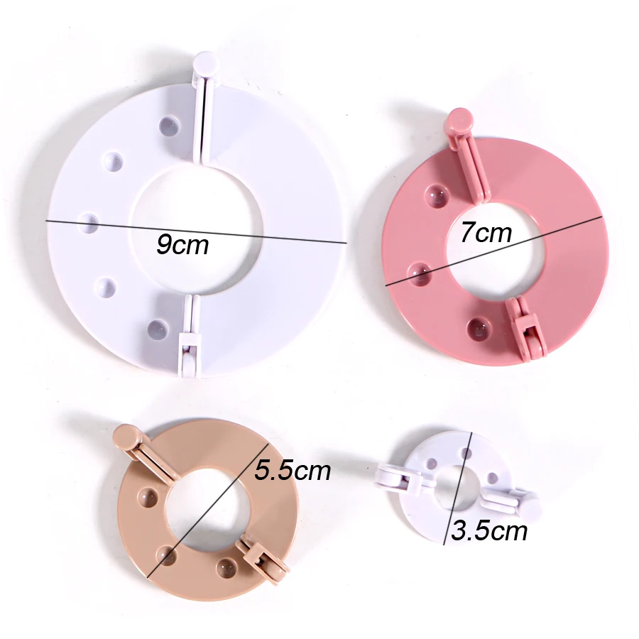 8 قطع 4 أحجام الزغب الكرة ويفر البلاستيك كرة من الخيوط مع اصواف مجموعة إبرة الحياكة الحرفية أداة لعب للأطفال DIY أدوات خياطة