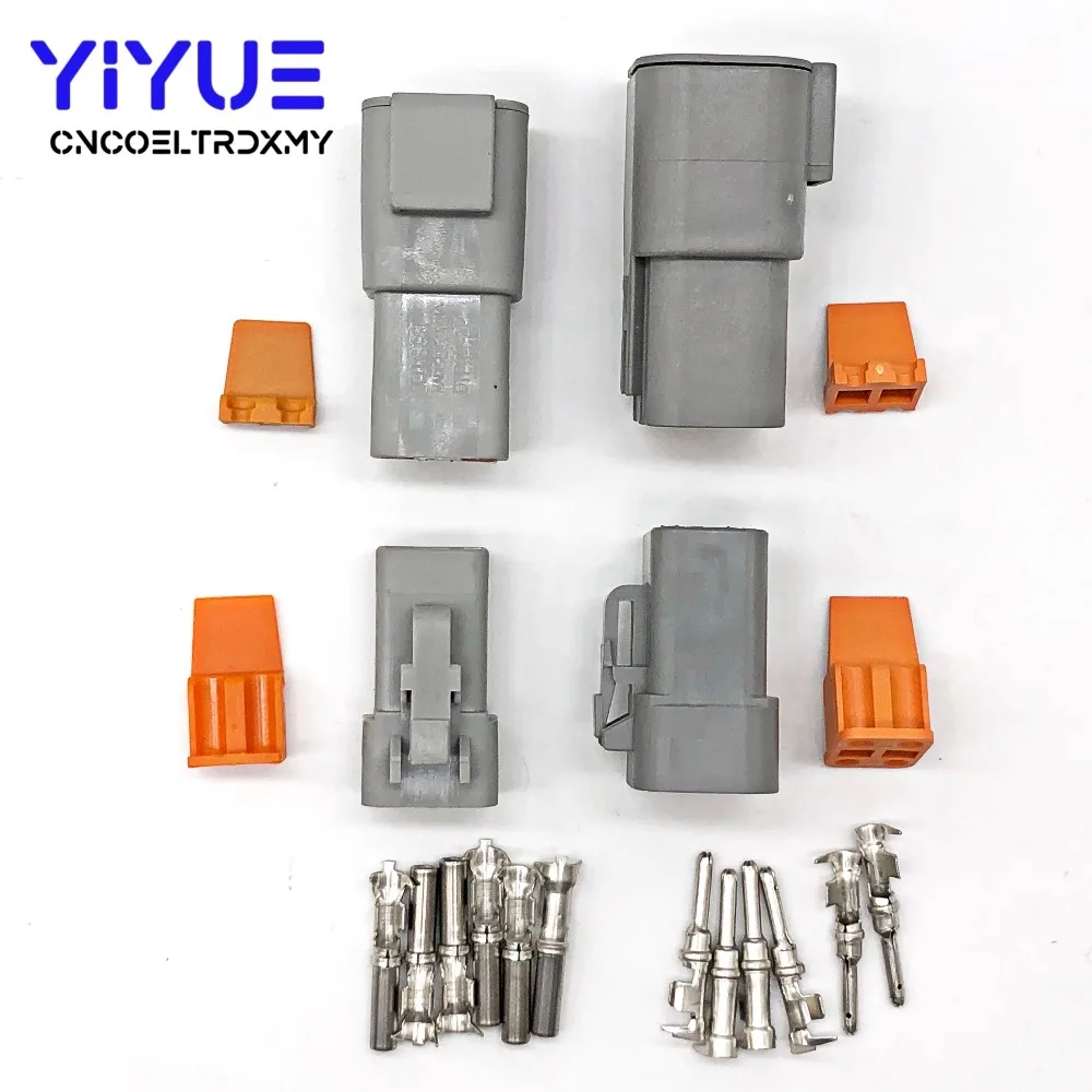 1 компл. Deutsch DTP 2/4 Pin DTP06 4S/DTP06 2S/DTP04 4P Gray мужской женский водонепроницаемый