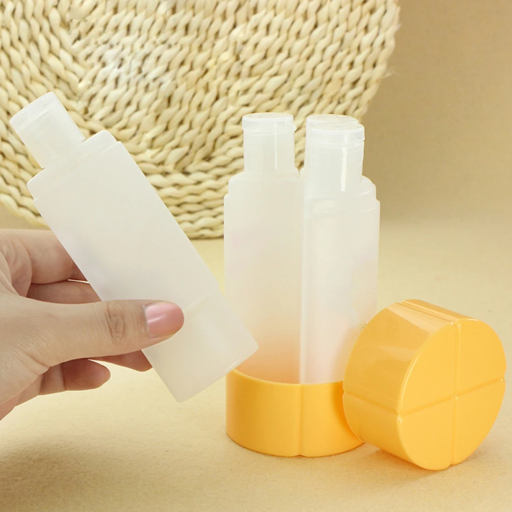 

45ml 3 in 1 Suit Leakproof and Squeezable Silicone Travel Containers and Portable Clear Travel Bag for Shampoo Conditioner