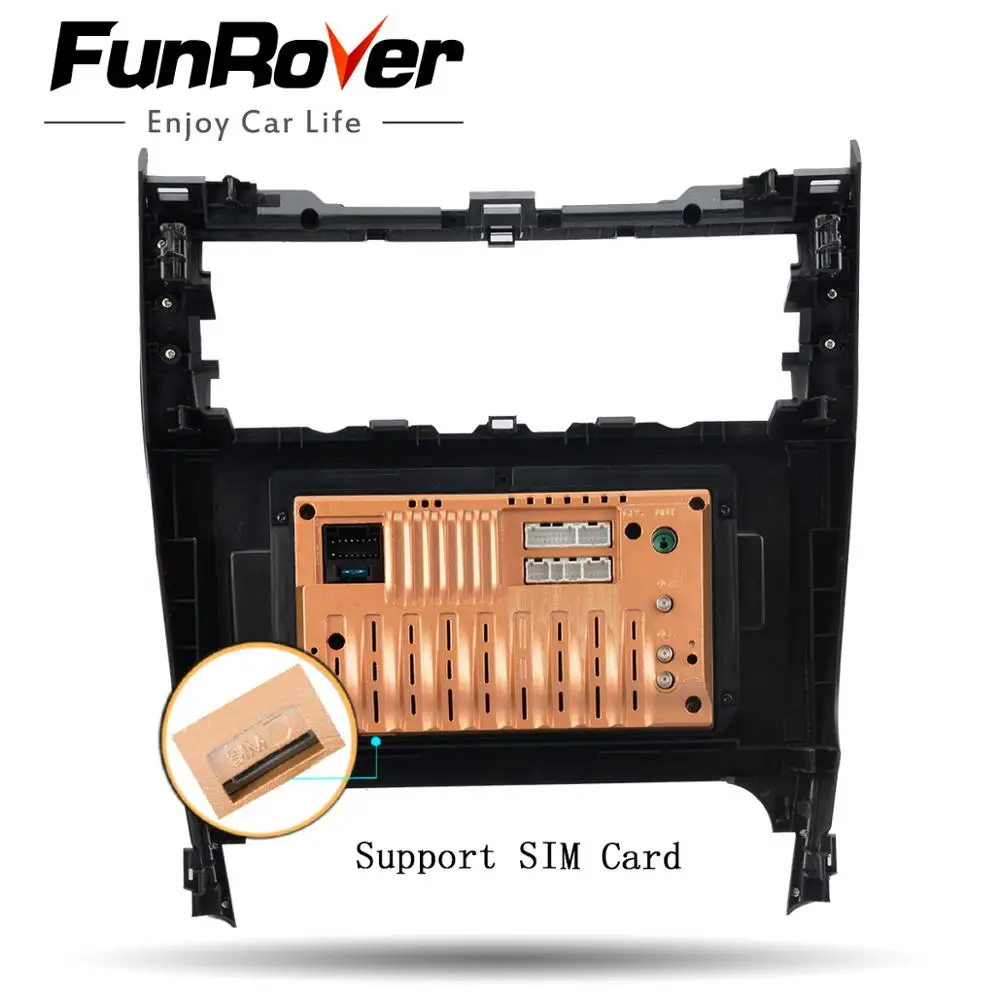 Top Funrover 8 core android 9.0 car dvd multimedia for Toyota Camry 50 2012 2013 2014 radio gps navigation system navi stereo DSP BT 5
