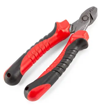 

Red Black Handle Fishing Pilers High Carbon Steel Cable Wire Stripper Cutter Crimper Fishing Crimping Tool Knife Plier Pesca