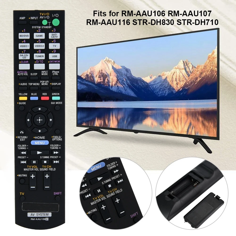 

Remote Control Controller Replacement for Sony RM-AAU106 AV Receiver System TV