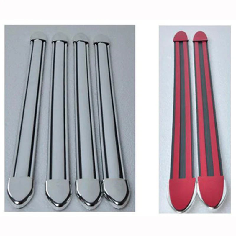 

4Pcs/Set Car Bumper Protector Corner Guard Anti-Scratch Strips Sticker Universal Car Body Strips Protection Accessories