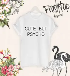 2019 Лидер продаж 100% хлопок Slim Fit, Цвет милые but Psycho футболка ненависть любовь хипстерская безрукавка рубашка