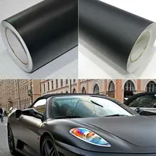 50*152 cm Matte Black Vinyl Film Wrap Car DIY Sticker Vehicle Decal 3D Bubble Car Matte Matte Black Body Color Film fs011 matte realtree camo vinyl wrap real tree leaf camouflage mossy oak car wrap film foil for vehicle skin