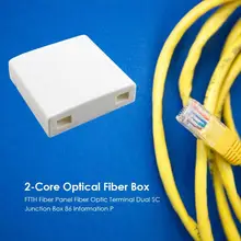 Распределительная коробка для проводов настенное крепление 2 ядер Соединительная панель волокна разъем оптическая распределительная коробка Соединительная коробка оптоволоконной сети волоконно-оптические коробки