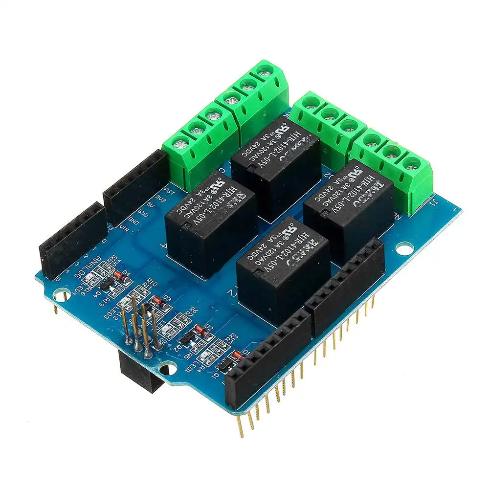

LEORY 4 Channel 5V Relay Module Relay Control Shield Relay Expansion Board For Arduino