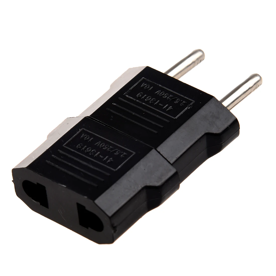 

2-in-1 adapter 2 x Converter Plug Adapter American to European Current Plug Black
