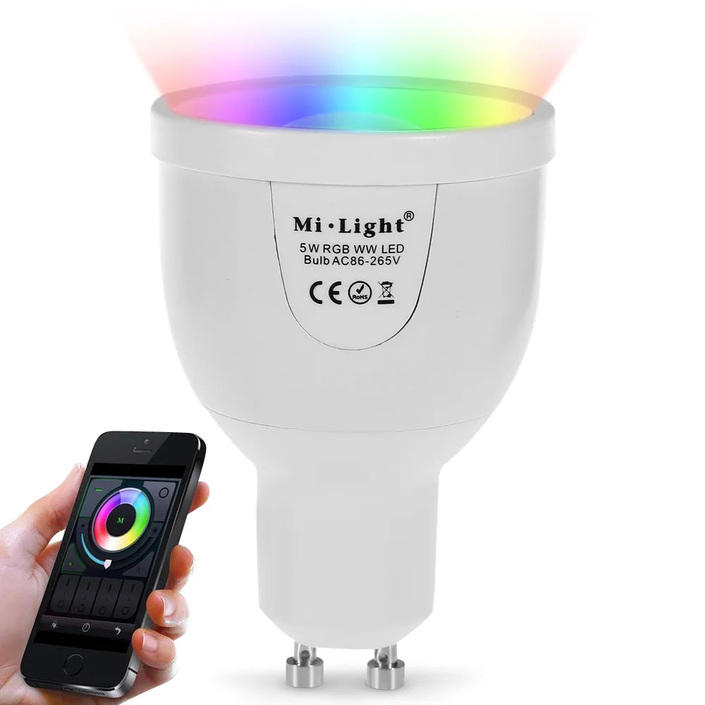 WiFi LED Spot Bulb 64 Hundred Thousand Colors Ambient Light RF Remote Controllable Eye