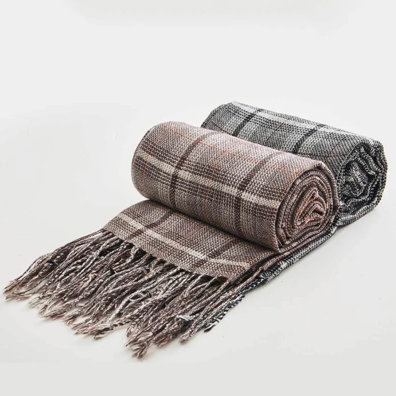  Xiaomi Mijia Lnstant Me Silk Cashmere Scarf Two-color Optional Classic Plaid Soft Skin-friendly Tex