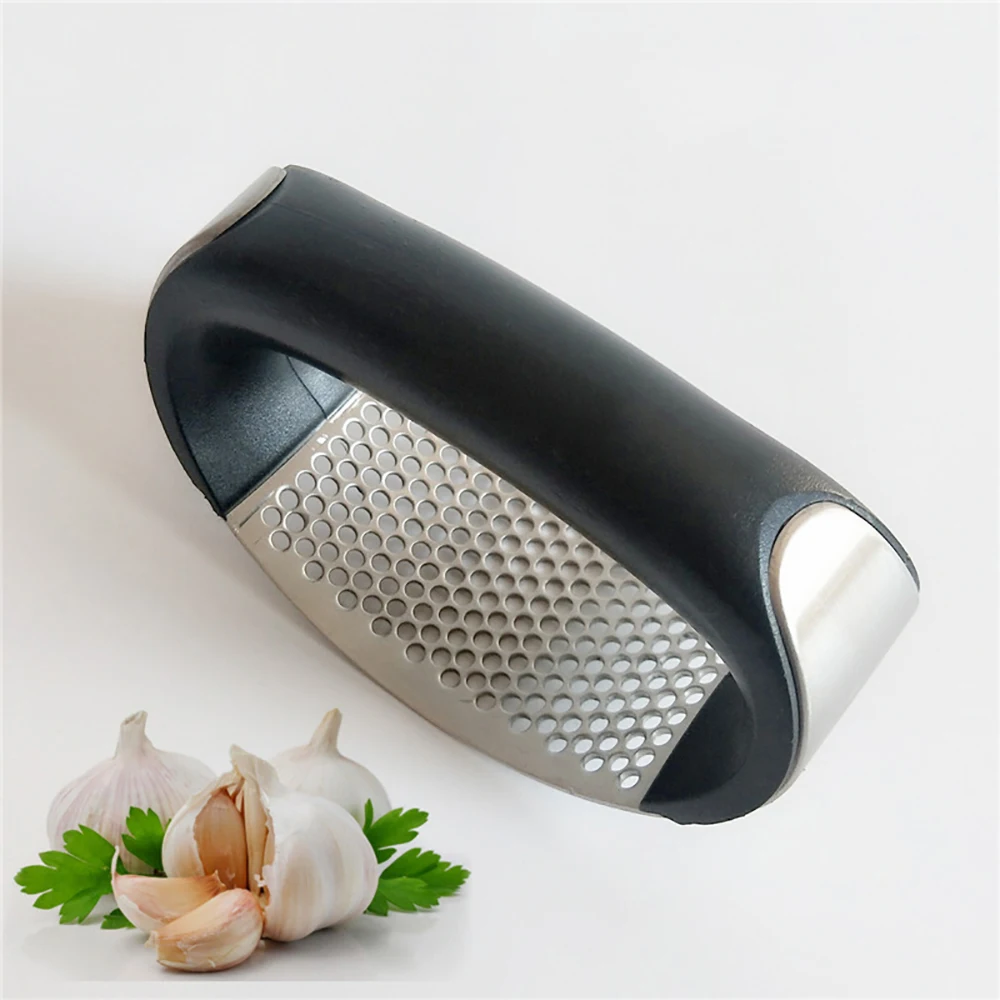 

Garlic Presser Stainless Steel Garlic Grinding Slicer Manual Ginger Crusher Cutter Chopper Curve Kitchen Gadgets Tools 2