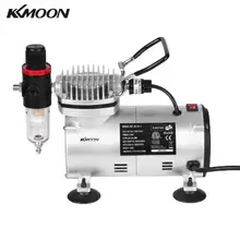 KKmoon мини-воздушный компрессор Professional Gravity Feed Dual-Action поршневой Аэрограф компрессор Электрический пульверизатор спрей-краска