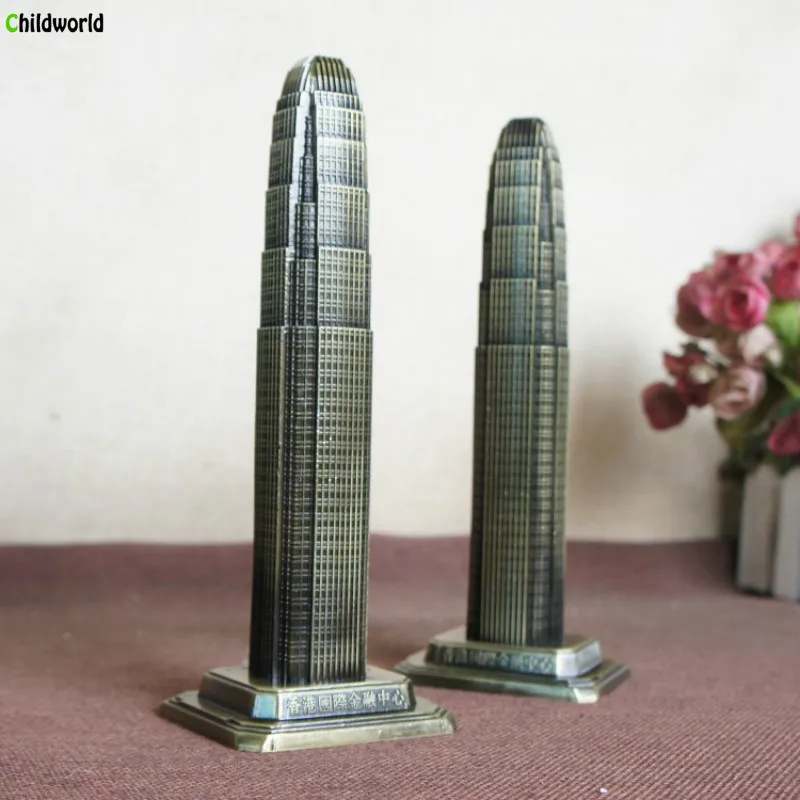 Beste Metalen Handwerk Hongkong Internationale Financi euml;le Center Model Tafel Standbeelden Woondecoratie Artikelen