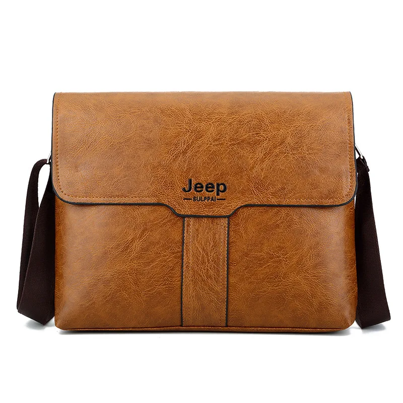 Mens Leather Crossbody Messenger Shoulder Bag Laptop Tote Purse Wallet Handbag