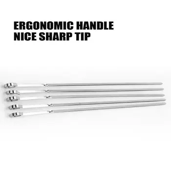 

Stainless Steel Flat Label Thickened Outdoor Barbecue Needle Lamb Meat String Steel Accessory Tool Supplies 10