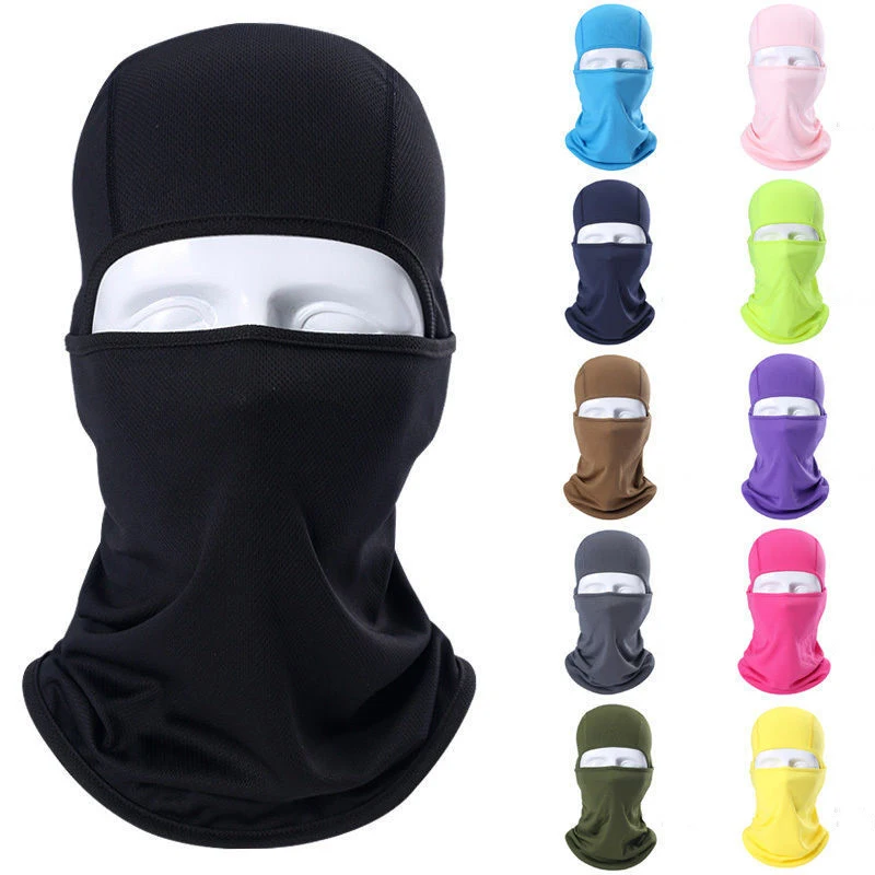 

New Outdoor Face Mask Motorcycle Full Face Mask Balaclava Ski Neck Protection Windproof Sun Protection Mask 8Colors Hot