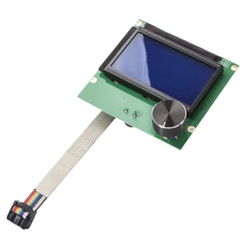 

HOT-New 1.4 3D Printer Screen Display 12864 Lcd Ender-3 Ramps Screen + Cable For Creality Ender-3 3D Printer