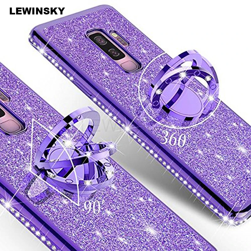 Soft TPU Phone Case For Samsung Galaxy S9 S8 A7 A6 A8 S10 Plus 2018 Note 9 8 A50 S7 Luxury Plating Bling Diamond Silicone Cover