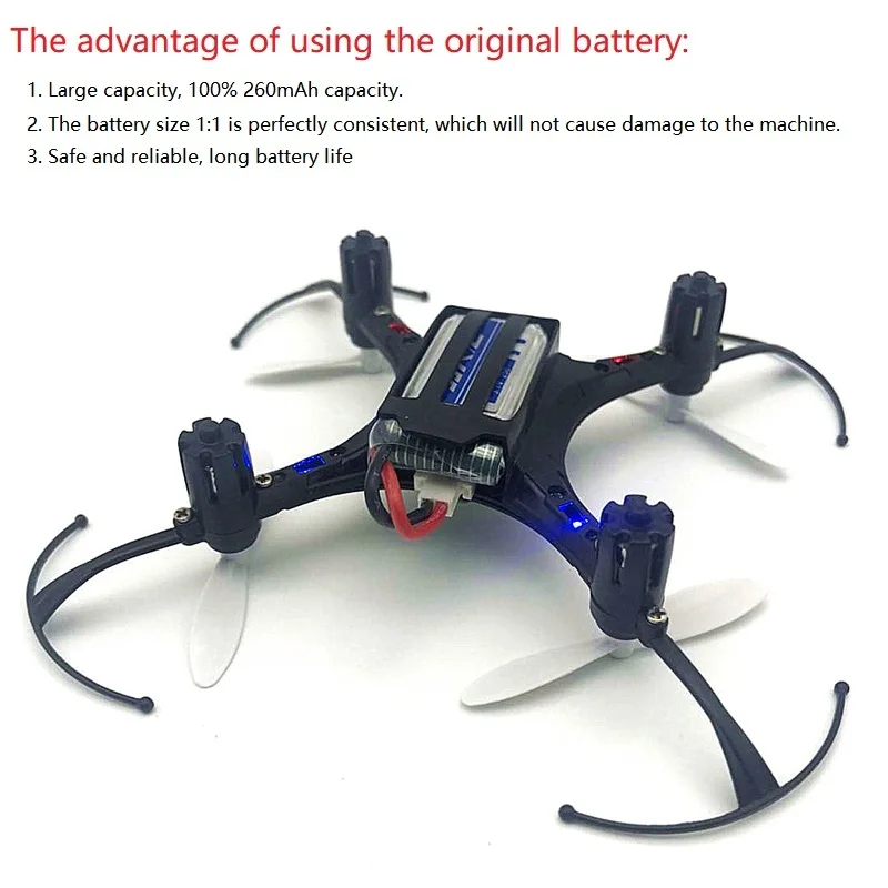 Оригинальный аккумулятор JJRC H36 3 7 В 260 мАч для квадрокоптера E010 E011 E012 E013 Furibee F36