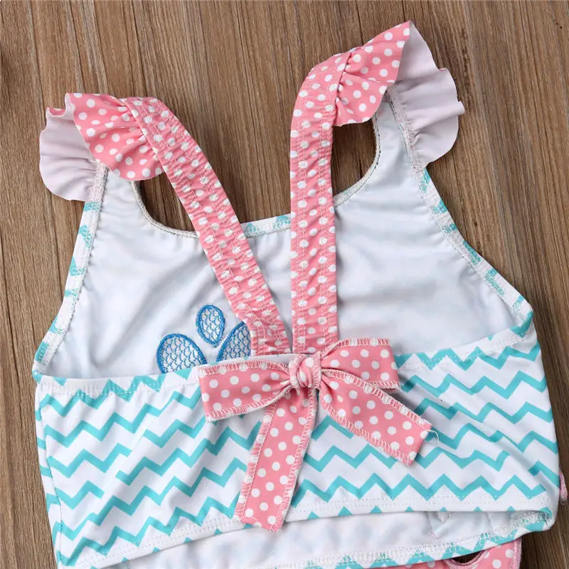 Kids Swimwear Baby Girl Swimsuit Bowknot One-Piece Goldfish Jumpsuit Bathing Suit Summer Toddler Children Beachwear