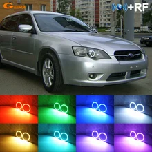 Для Subaru Legacy свободы 2003 2004 2005 2006 отличные RF контроллер Bluetooth мульти-Цвет ультра яркая цветная(RGB) комплект светодиодов «глаза ангела»