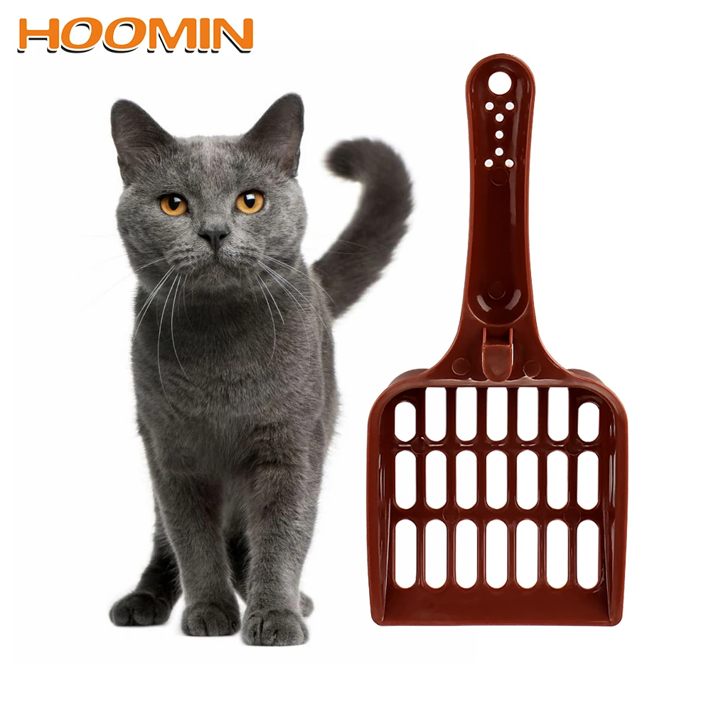 HOOMIN Лопата для кошачьих туалетов Пластиковый Совок Ложки еды собаки случайный