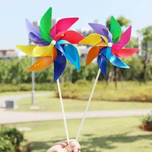 Милая Радужная ветряная мельница для детей ручной работы, Спиннер для сада, вечерние, для кемпинга, ветряной Спиннер, орнамент, декоративные детские игрушки, Новинка