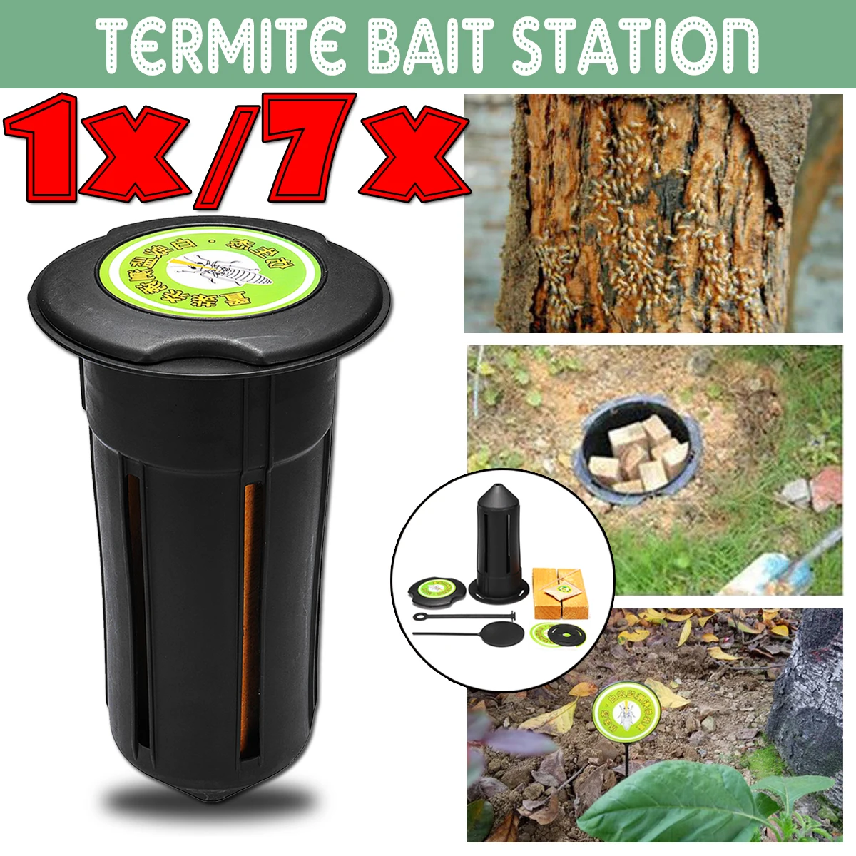 Buy 1 Set / 7 Set Termite Monitor Station Termite Bait