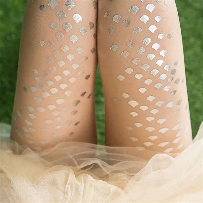 New Fashion Women's Sexy Mermaid Elastic Fishnet Over Knee Long Stockings