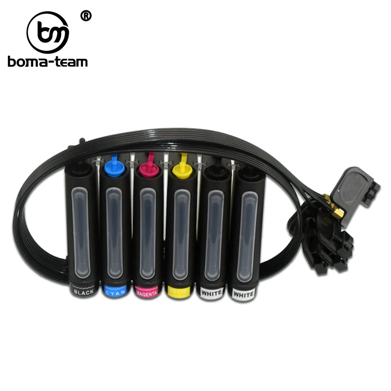 Epson R1400 용 UV 잉크 댐퍼 L1800 장착 블랙 Ciss 시스템, L800 R330 R270 T50 1390 1400 1450 1500w R1390 LED 플렛 베드 프린터