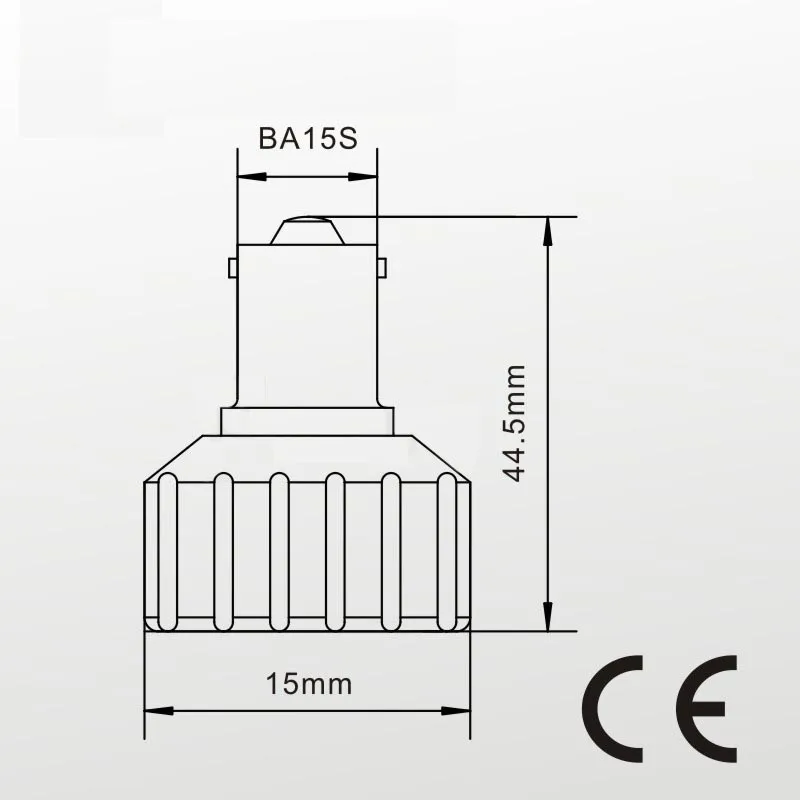 BA15S GU10 LED Lamp adapter socket converter Dimension