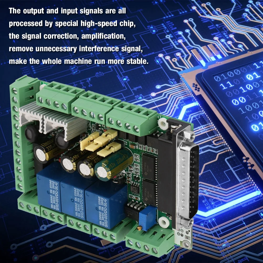 

Stepper Driver 4/6 Axis USB Mach3 CNC Motion Controller Card Breakout Board Microstep Driver