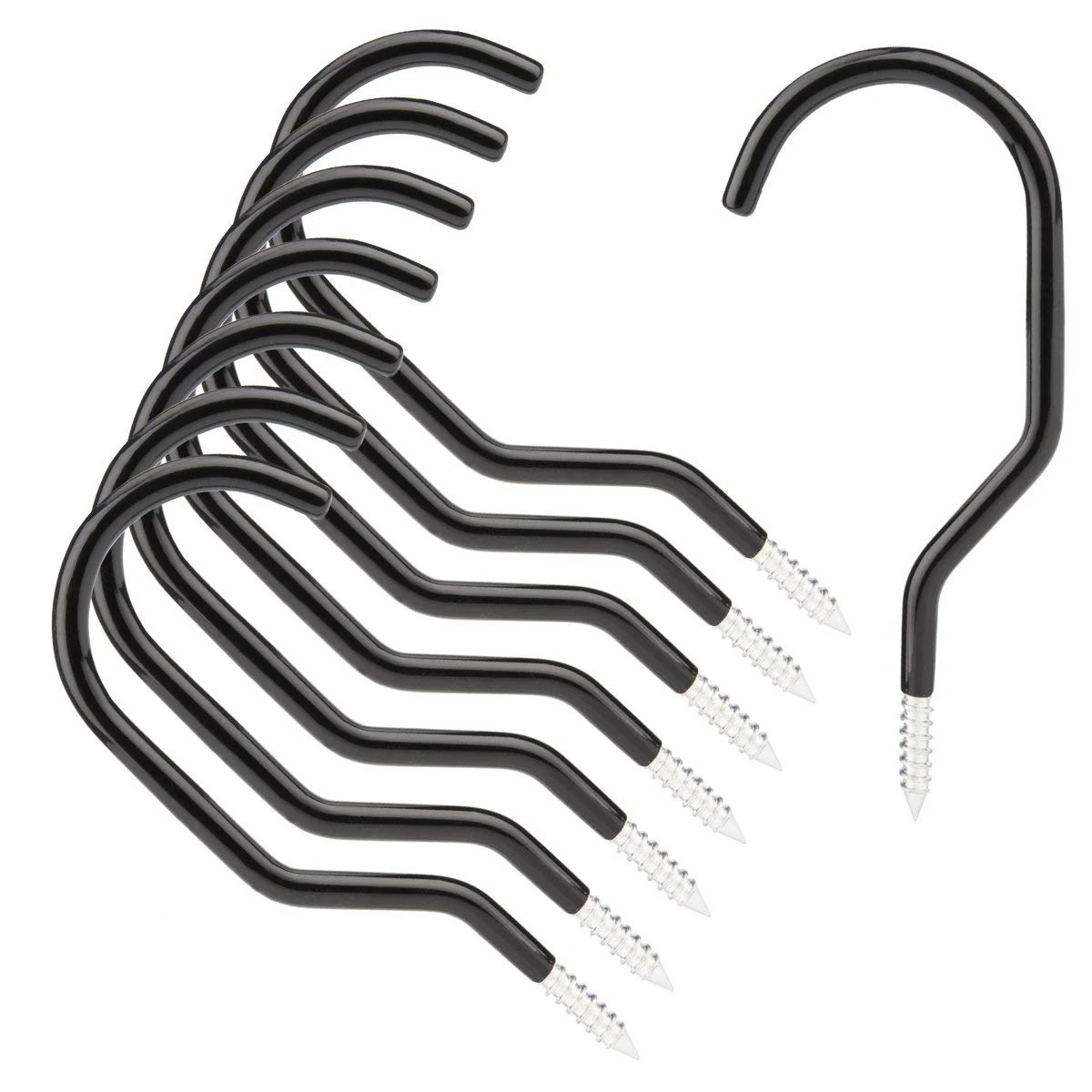 

8PCS Bike/Storage Hooks Bicycle Rack For High Capacity Hook With 8 Plastic Bolts For Road/MTB/Cross/Cruiser/Kid/Fitness Bikes