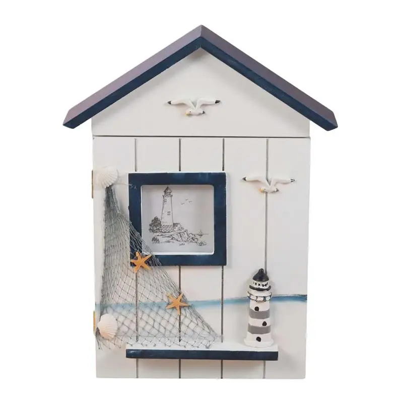 

Housing Form Wood Key Box Hang Creative Household Storage Boxes Wall Hanging Home Decoration