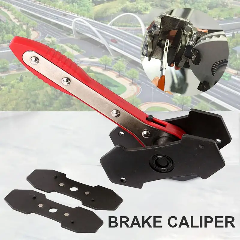 

Car Ratchet Brake Piston Caliper Spreader Tool Brake Caliper Press Twin Quad Separator Pad Install Tool 360 Degree Ratchet Swing