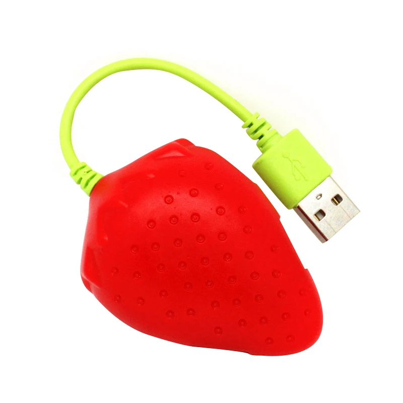 Милый фруктовый стиль форма клубники 4 порта Usb 2 0 концентратор для ноутбука планшета ПК мыши