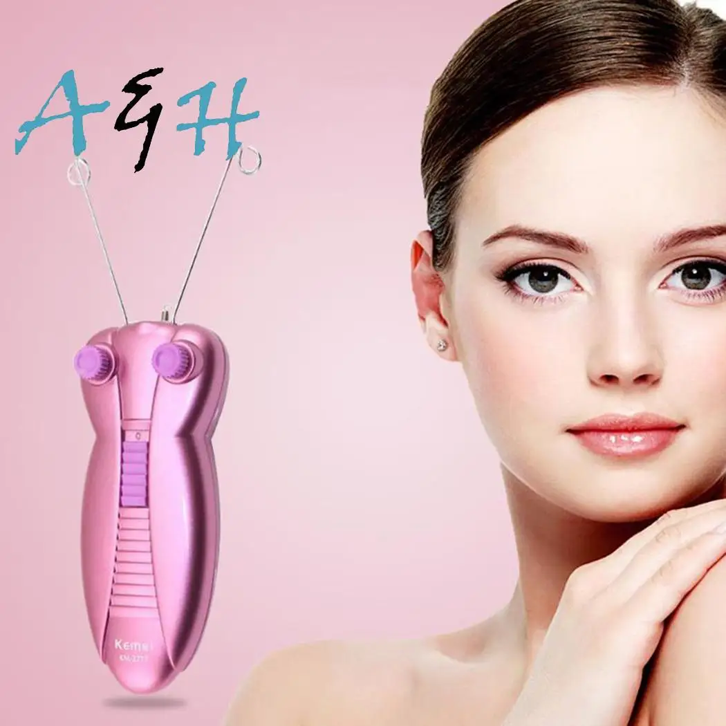 

Practical Non-slip Electric Cotton Thread Epilator Facial 500mA 220-240V Face Hair Home 50/60Hz Remover Set