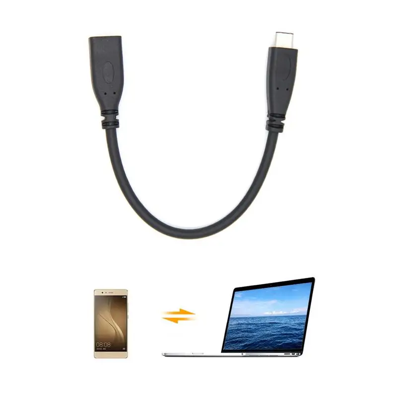 Удлинительный кабель USB type C 3 1 Штекерный и гнездовой удлинитель|Кабели передачи