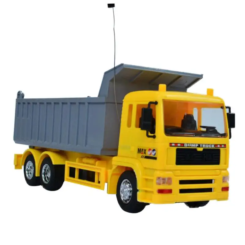 

Wireless Remote Control Engineering Truck Dump Child Toy Car Model Engineer Truck 6-channel Function 164-328ft Control Distance
