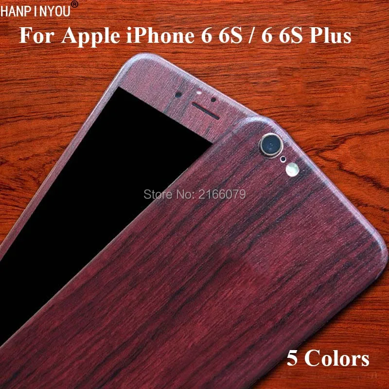 Задняя крышка для Apple iPhone 6 6S 4 7 &quot / Plus 3D защита от имитации древесины наклейка на