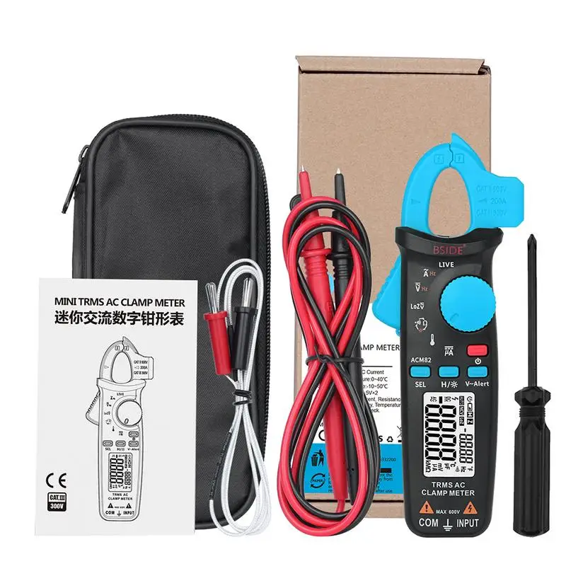 

For BSIDE ACM82 Digital True RMS 6000 Counts Handheld Clamp Multimeter Tester Meter
