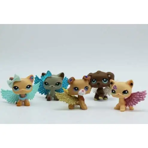 

Pet Shops 5 Lot Littlest Short Hair Cat Collie Dog Cocker Spaniel