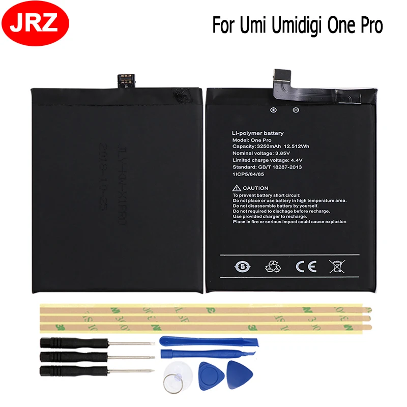 JRZ для Umi Umidigi One Pro батарея 3250mAh Высокое качество запасные батареи мобильного