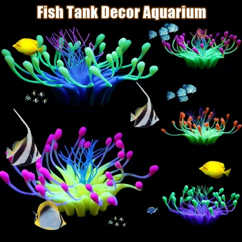

Aquarium Decoration Silicone Simulation Artificial Fish Tank Fake Coral Plant Underwater Aquatic Sea Ornament Accessories D35