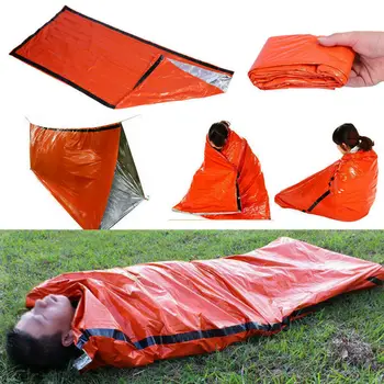 

Reusable Emergency Sleeping Bag Thermal Waterproof Survival Camping Travel Bag