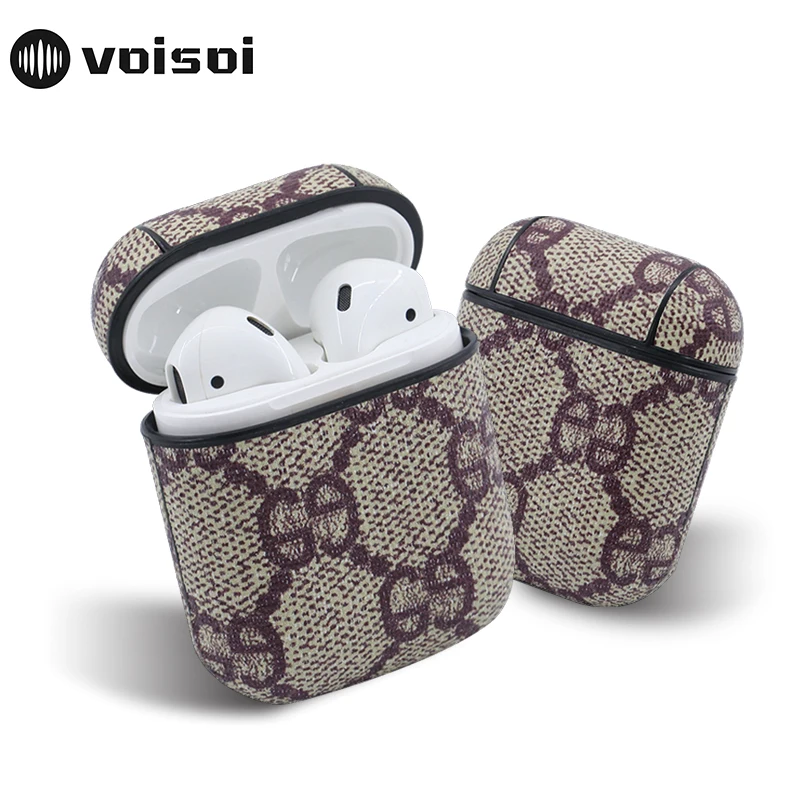 

Earphone Leather Case For AirPods Hard Box Storage Bag For Air Pods Bluetooth Earpods Accessories Headphone Leather Protective