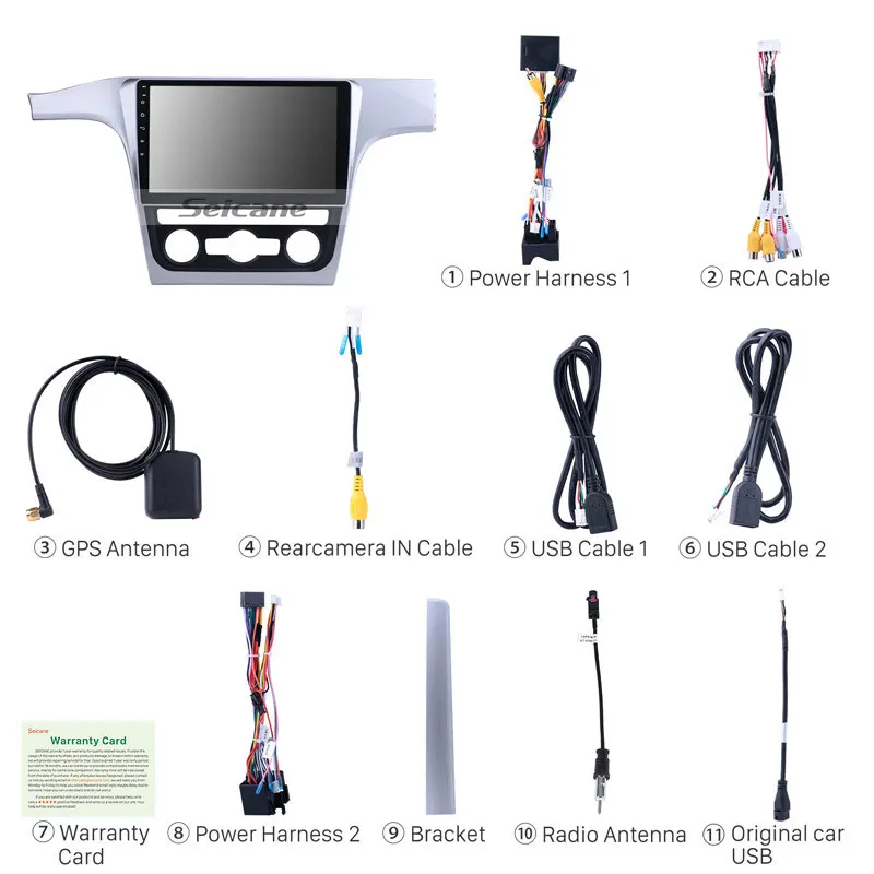 Cheap Seicane Car Radio Stereo Android 6.0/7.1/8.1 Navi 10.1" For VW Volkswagen Passat 2012 GPS Navi Multimedia Player Support 4G Wifi 4