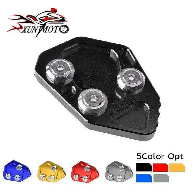 GZYF Aluminum Side Kickstand Pad for Motorcycle K1200S//R K1300S//R 8 Colors